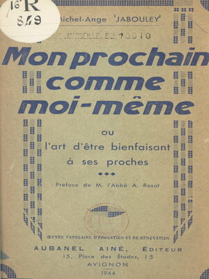 cover image of Mon prochain comme moi-même